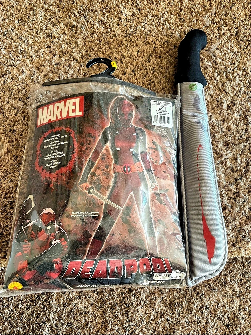 Marvel Deadpool Women’s Medium Costume NWT